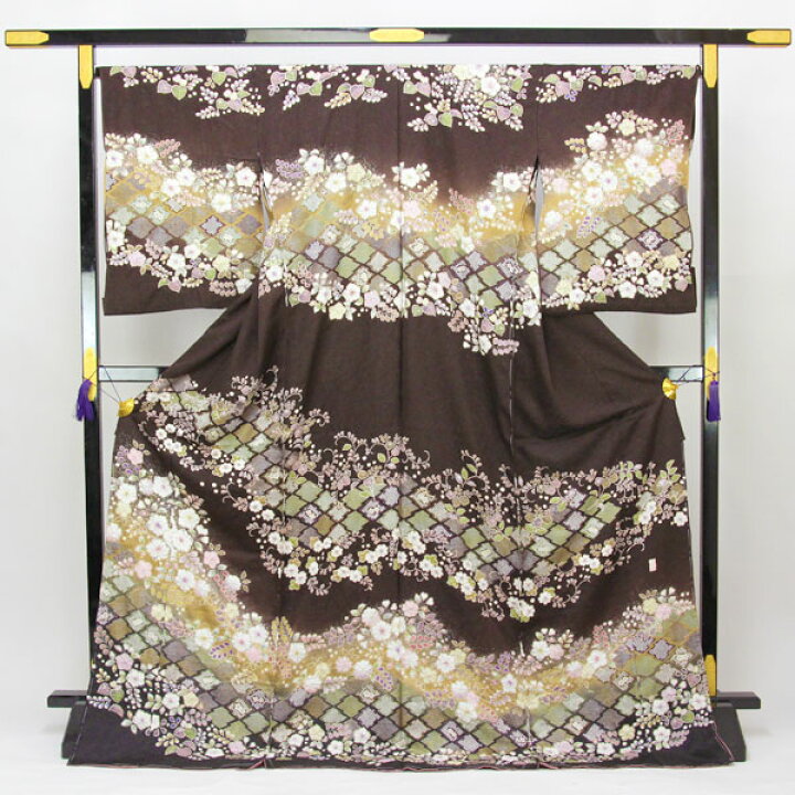 楽天市場】【お仕立て付き】着物 十日町 桐屋謹製 翠山工房 辻が花絞り  