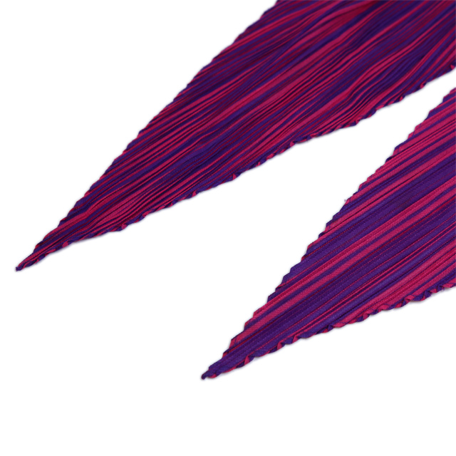 【美品】HERMES エルメス プリーツ スカーフ シルク パープル 廃盤 紫 中古 | GINZA XIAOMA