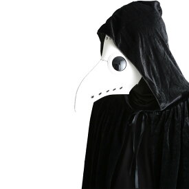 ハロウィン ペストマスク コスプレ 仮装 メンズ 大人 カラスマスク 目出し帽マント3点セット[Unick]