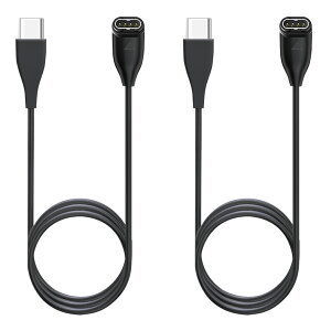 �yRunbit�z�K�[�~�� Garmin�Ή� �[�d�P�[�u�� Type-c Type-A Forerunner 965 165 265 570 �Ή� �X�g���[�g L�� 2�{�Z�b�g