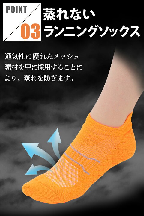 楽天市場】【商品レビューで1足プレゼント 】 ランニングソックス 