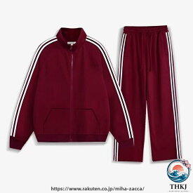 【全品2点で5%OFF】メンズ スポーツ カジュアル セットアップ 春秋 上下セット 長袖 ジャケット ロングパンツ 3 本ライン 運動着 部屋着 ルームウェア S M L XL 2XL 3XL 4XL 5XL