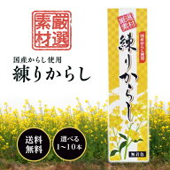 東京フード 練り からし 40g 選べる1~10本 国産 ねり 辛子 カラシ 厳選素材使用 ( 国産 からし 純米酢 赤…