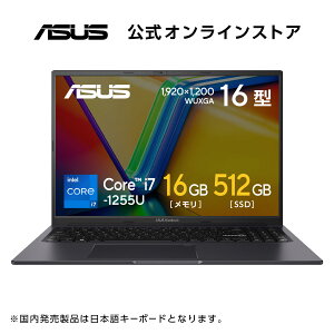 yAEgbgZ[zyjizm[gp\R ASUS Vivobook 16X K3604ZA 16^ Core i7 -1255U  16GB SSD 512GB J wF HDMI Bluetooth WPS Officet Windows11   Vi K3604ZA
