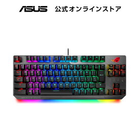 ASUS ゲーミングキーボード X802 STRIX SCOPE TKL/SV/JP FPS向け クイックトグルスイッチ 【銀軸】