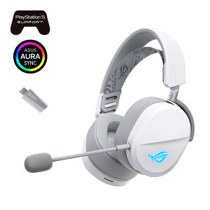 ASUS ROG Pelta �Q�[�~���O�w�b�h�Z�b�g/�g���C���[�h�ڑ��Ή�/Bluetooth/USB-C�L��/�����x���C�����X�T�E���h�V�O�l�`��/10mm�L�ш�u�[���}�C�N/Nintendo Switch�Ή�/PlayStation 4 & 5�Ή�