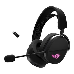 ASUS ROG Pelta �Q�[�~���O�w�b�h�Z�b�g/�g���C���[�h�ڑ��Ή�/Bluetooth/USB-C�L��/�����x���C�����X�T�E���h�V�O�l�`��/10mm�L�ш�u�[���}�C�N/Nintendo Switch�Ή�/PlayStation 4 & 5�Ή�