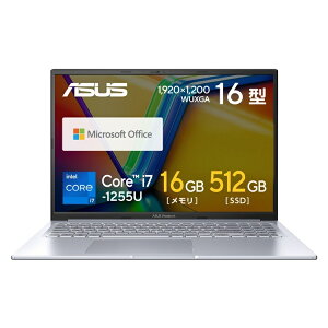 yAEgbgZ[zyjiz m[gp\R 16^ Core i7 -1255U  16GB SSD 512GB WebJ HDMI Bluetooth Microsoft Officet Windows11   ASUS Vivobook 16X N[Vo[ K3604ZA-M