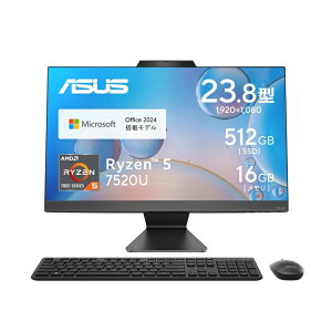�y�A�E�g���b�g�Z�[���z�y���j���i�zM3402WFAK/�u���b�N/23.8�^/1920x1080/AMD Ryzen 5 7520U 4 �R�A/16GB LPDDR5/AMD Radeon �O���t�B�b�N�X/512GB SSD/MS Office H&B 2024/Win 11 H