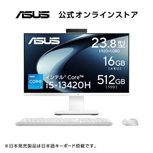 6/12V ̌^fXNgbvp\R Ce Core i5-13420H  16GB SSD 512GB 23.8^(100Hz) tHD WebJ F LAN Wi-Fi 6E Bluetooth Windows11 CX{L[{[h CX}EX ASUS