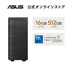 3/16�V���� ASUS �f�X�N�g�b�v�p�\�R�� V500 Mini Tower V501MV �C���e�� Core 5 210H ������16GB SSD 512GB Windows11 �u���b�N V501MV--05210H16512