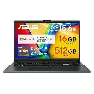 4/24�V���� ASUS �m�[�g�p�\�R�� ASUS Vivobook Go 15 E1504FA 15.6�C���` AMD Ryzen 5 40 ������16GB SSD 512GB Microsoft 365 Personal (24������) ���� Windows 11 �o�b�e���[�쓮 14.7���� �d�� 1.63kg Wi-Fi 6E Web�J�������� �~