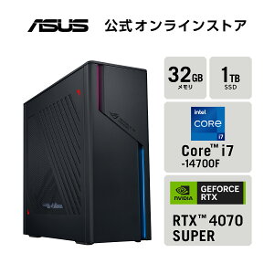yAEgbgZ[zyjiz⎮ Q[~OfXNgbvp\R RTX 4070 SUPER Core i7-14700F  32GB SSD 1TB WiFi 6E Bluetooth LAN Windows11 WPS Officet N[[ ASUS G22CH-71470F112W