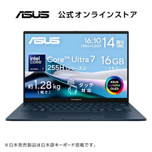 m[gp\R Core Ultra 7  16GB SSD 1TB 14^ L@EL ^b`pl FؑΉ Windows11 Bluetooth Wi-Fi 7 {L[{[h WPS / Microsoft Officet I PC Game Pass (3p) ASUS Zenbook 14 OLED 