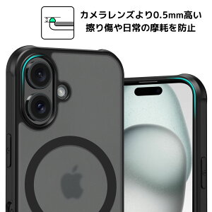 �mLEEU DESIGN] iPhone 16�V���[�Y �X�}�z�P�[�X SHOCK-RESISTANCE�@iPhone16�V���[�Y
