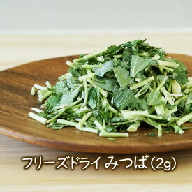 乾燥野菜 フリーズドライ野菜 フリーズドライみつば（2g）乾燥 三つ葉　国産野菜 乾燥野菜のアスザックフーズ【メール便発送可能】