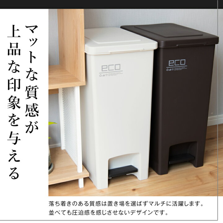 楽天市場 ゴミ箱 分別 スリム おしゃれ キッチン ふた付き ペダル 縦型 大容量 45リットル 45l ダストボックス おしゃれ リビング ごみ箱 新生活 アスベル エバン Asvel Eban ペダル スリム 45l Sd 2個セット 家庭日用品のアスベル楽天市場店