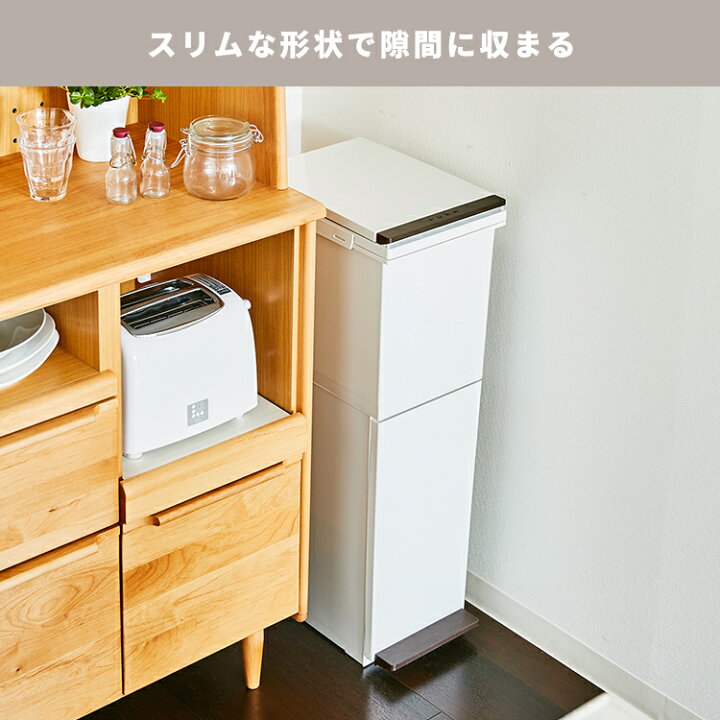 楽天市場 ゴミ箱 分別 スリム 縦型 2段 おしゃれ キッチン ふた付き 2分別 大容量 ワゴン 38l ダストボックス リビング ペダル プッシュ ごみ箱 新生活 アスベル Asvel 分別 ペダル 2段 スリム 38l 家庭日用品のアスベル楽天市場店