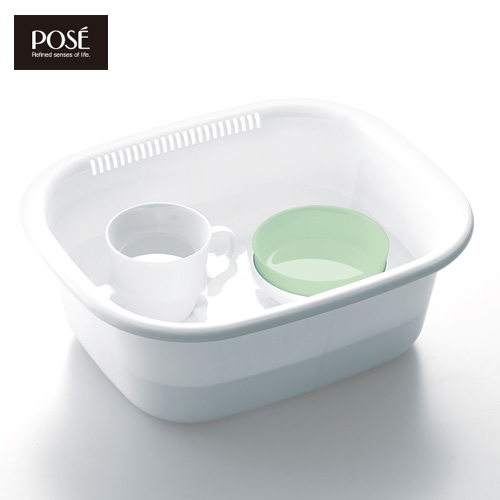 洗い桶 キッチン 売却 プラスチック 便利 抗菌 角型 POSE ASVEL アスベル 公式ストア ポゼ