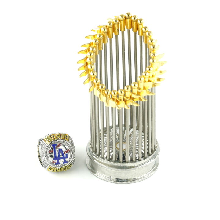 楽天市場】2024年 MLB史上初 非売品 3点セット (優勝指輪 トロフィー 