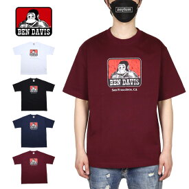 ベンデイビス Tシャツ BEN DAVIS 半袖Tシャツ トップス 綿100% ヘビーウェイト 厚手 メンズ レディース ブランド 大きいサイズ おしゃれ おすすめ 人気 白 黒 bendavis035