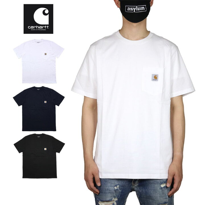 楽天市場 カーハート Wip Tシャツ Carhartt Wip 半袖tシャツ メンズ レディース ブランド 大きいサイズ おしゃれ おすすめ S S Pocket T Shirt I0291 ホワイト ネイビー S M L Xl Xxl ストリート系b系通販 Asylum