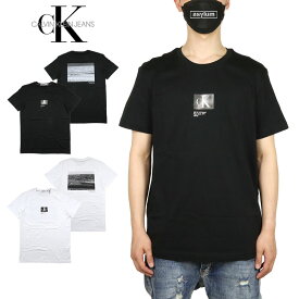 カルバンクライン ジーンズ Tシャツ CALVIN KLEIN JEANS 半袖Tシャツ トップス CKジーンズ メンズ レディース ブランド 大きいサイズ おしゃれ おすすめ 人気 黒 綿100% 黒 白 ckj023 M L XL