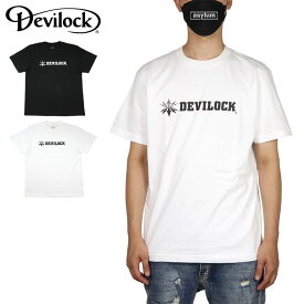 デビロック DEVILOCK 半袖Tシャツ トップス Tシャツ メンズ レディース ブランド 大きいサイズ おしゃれ おすすめ 人気 黒 綿100% 黒 白 ストリート devilock001 M L XL XXL