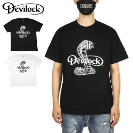 デビロック Tシャツ DEVILOCK 半袖Tシャツ トップス メンズ レディース ブランド 大きいサイズ おしゃれ おすすめ 人気 黒 綿100% 黒 白 ストリート devilock003 M L XL XXL