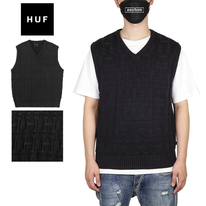 楽天市場】HUF ベスト ハフ ニット メンズ レディース ブランド 大きい 