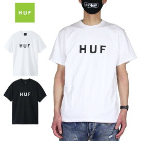 【MAX80％OFF♪大決算SALE 更に15％OFFクーポン配布中】【25%OFF】ハフ Tシャツ HUF 半袖Tシャツ TEE メンズ レディース ブランド 大きいサイズ 白 黒 おしゃれ おすすめ コットン 綿100% ESSENTIALS OG LOGO S/S TEE TS00508 ホワイト ブラック S M L XL XXL