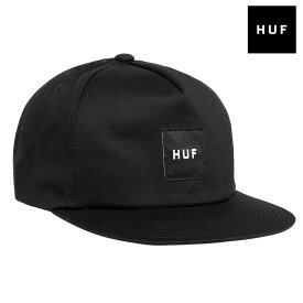 【MAX80%OFF！楽天スーパーSALE！更にお得なクーポン配布中】HUF キャップ ハフ 帽子 メンズ レディース ブランド 大きいサイズ フラットバイザー 5パネル 綿100% おしゃれ おすすめ 人気 ストリート黒 huf23ss005 ブラック