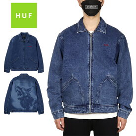 【MAX80%OFF 楽天スーパーSALE！更に限定クーポンで20%OFF】HUF ハフジャケット デニムジャケット アウター メンズ レディース ブランド 大きいサイズ おしゃれ おすすめ 人気 スケボー スケーター ストリート huf24ss008 ブルー M L XL