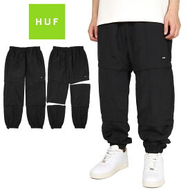 【MAX80％OFF♪大決算SALE 更に15％OFFクーポン配布中】HUF パンツ ハフ 3WAY 7分丈 ショートパンツ ハーフパンツ ショーツ ナイロン メンズ ブランド 大きいサイズ おしゃれ おすすめ 人気 黒 スケボー スケーター ストリート huf24ss014 ブラック M L XL