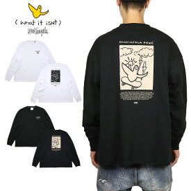 【MAX80％OFF♪大決算SALE 更に15％OFFクーポン配布中】【15%OFF】マークゴンザレス ロンT (What it isNt) MARK GONZALES Tシャツ 長袖Tシャツ メンズ レディース ブランド 大きいサイズ おしゃれ おすすめ 人気 白 黒 mark23aw004 ホワイト ブラック M L XL