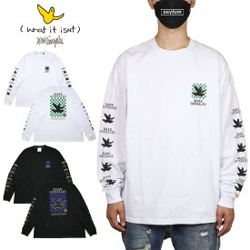 【MAX80％OFF♪大決算SALE 更に15％OFFクーポン配布中】【15%OFF】マークゴンザレス ロンT (What it isNt) MARK GONZALES Tシャツ 長袖Tシャツ メンズ レディース ブランド 大きいサイズ おしゃれ おすすめ 人気 白 黒 mark23aw005 ホワイト ブラック M L XL