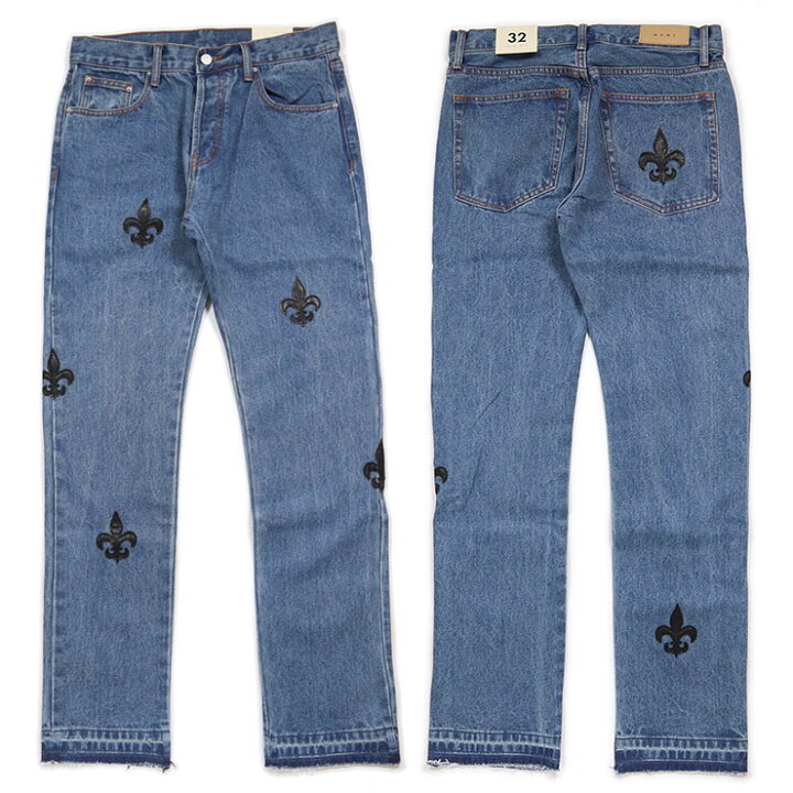 Mnml パンツ ミニマル デニムパンツ ジーンズ Gパン メンズ ブランド ゆったり 大きいサイズ ウォッシュ加工 カットオフ おしゃれ 人気 D212 人気商品ランキング