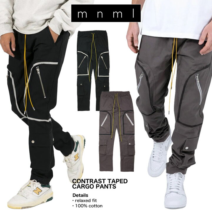 楽天市場】mnml カーゴパンツ ミニマル ワークパンツ メンズ ブランド 