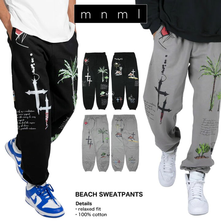楽天市場】【在庫処分40%OFF】mnml スウェットパンツ ミニマル