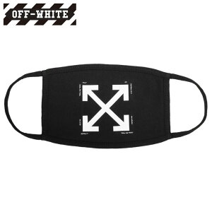 ItzCg }XN OFF-WHITE }XN z}XN Y fB[X uh   ARROW PRINT COTTON FACE MASK BLACK WHITE ubN