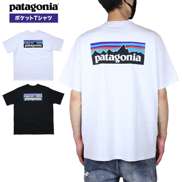 楽天市場 Max80 Off Summer Sale 最大3000円offクーポン開催 パタゴニア Tシャツ Patagonia ポケット 半袖 Tシャツ ポケtee アウトドア メンズ レディース ブランド 大きいサイズ 白 黒 おしゃれ おすすめ P 6 Logo Pocket Responsibili Tee ホワイト ブラック S M L
