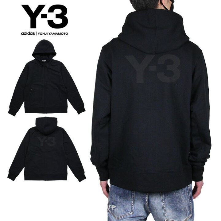 楽天市場 楽天スーパーsale 15 Offクーポン配布中 Y 3 パーカー ワイスリー ジップパーカー メンズ レディース ブランド 大きいサイズ Y3 Adidas Yohji Yamamoto アディダス ヨウジヤマモト おしゃれ おすすめ Classic Back Logo Full Zip Hoodie ブラック M L Xl