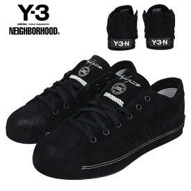 【MAX80%OFF 冬物最終処分SALE！最大10％OFFクーポン配布中】Y-3 スニーカー ワイスリー NEIGHBORHOOD ネイバーフッド コラボ 靴 シューズ ローカット メンズ ブランド 大きいサイズ おしゃれ おすすめ 人気 Y-3 黒 y3133 ブラック 26.5cm 27.5cm