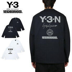 Y-3 ロンT ワイスリー NEIGHBORHOOD ネイバーフッド コラボ 長袖Tシャツ ロングスリーブTEE メンズ レディース ブランド 大きいサイズ おしゃれ おすすめ 人気 黒 白 y3140 ブラック ホワイト M L XL