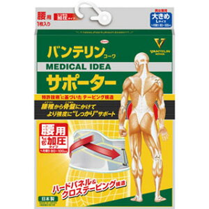 バンテリンコーワサポーター 腰用しっかり加圧タイプ 大きめ Lサイズ ブルーグレー(配送区分:A2)