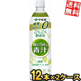 【送料無料】 伊藤園 ごくごく飲める毎日1杯の青汁 無糖 900gペットボトル 24本(12本×2ケース) カロリーゼロ 糖質ゼロ 野菜ジュース ※北海道800円・東北400円の別途送料加算