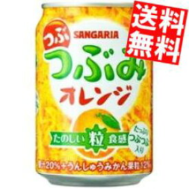 【送料無料】サンガリアつぶみオレンジ280g缶 48本(24本×2ケース)※北海道800円・東北400円の別途送料加算