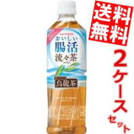 【送料無料】サントリー おいしい腸活流々茶500mlペットボトル 48本(24本×2ケース)(るるちゃ ルルチャ 機能性表示食品 烏龍茶 ウーロン茶) ※北海道800円・東北400円の別途送料加算