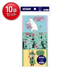 【最安挑戦！まとめ買い×10点セット】河野製紙 ムーミン 水に流せるポケットティシュ 9個パック ポケットティッシュ