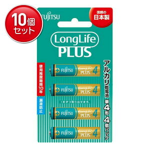 �y�ň�����I�܂Ƃߔ���×10�_�Z�b�g�zFDK FUJITSU Long LifePLUS �����O ���C�t�v���X �A���J�����d�r LR03LP(4B) �P4�` 4�p�b�N
